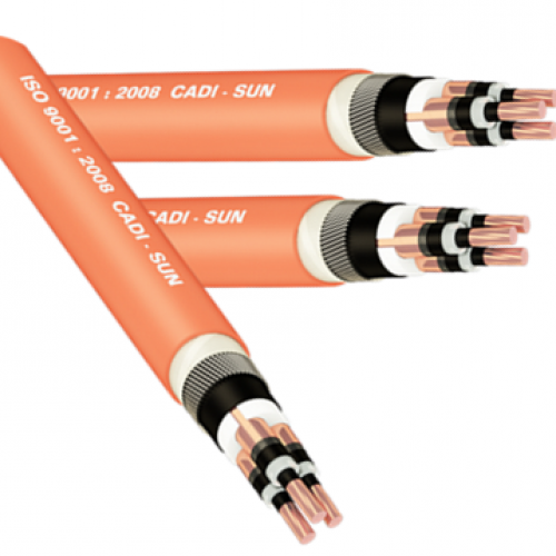 Cáp trung thế 3 lõi cadisun DSTA/CTS-W (40.5kV, 36kV, 24kV, 17.5 kV, 12kV, 7.2kV)  (ký hiệu Cu/XLPE/CTS/PVC/DSTA/PVC-W)