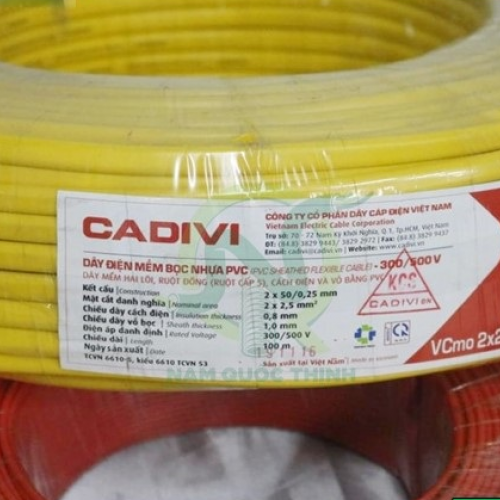 Dây điện VCm, VCmd, VCmt, VCmo (ruột đồng, cách điện PVC) Cadivi
