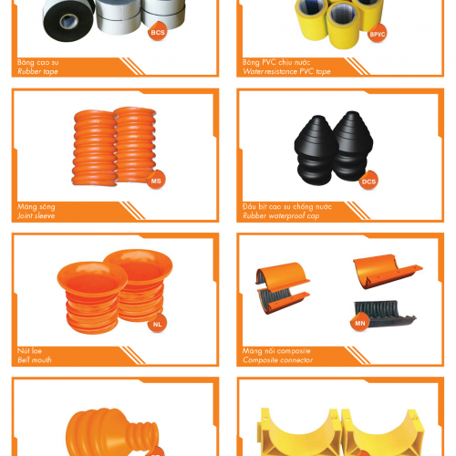 Phụ kiện ống gân xoắn HDPE Ospen